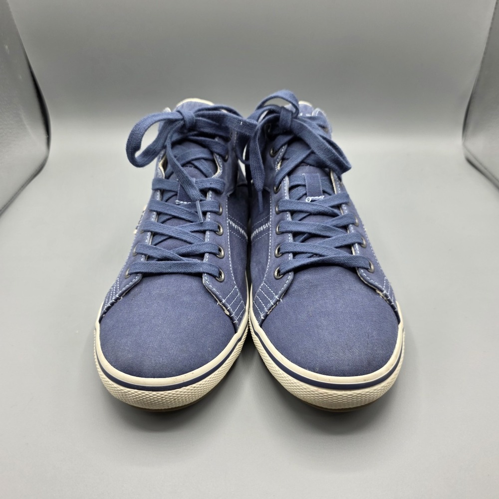 Taos Top Star Sneakers Womens 8.5 Blue Chambray Denim Mid Top Lace Up Comfort - Picture 3 of 15
